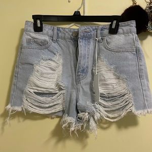 Ripped Jean Shorts (Laura’s Boutique)